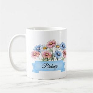 April Geboortebloem Custom Daisy Verjaardag Koffiemok