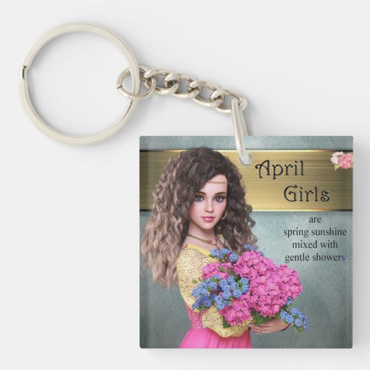 April Girls Key Ring Sleutelhanger (voorkant)