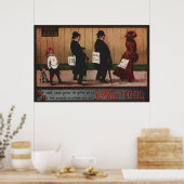  april-groepsdagonderteken op achterste hond poster (Keuken)