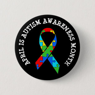 April is Autism Awareness Button