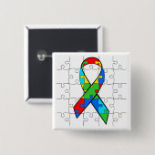 April is Autism Awareness Button (Voorkant /achterkant)