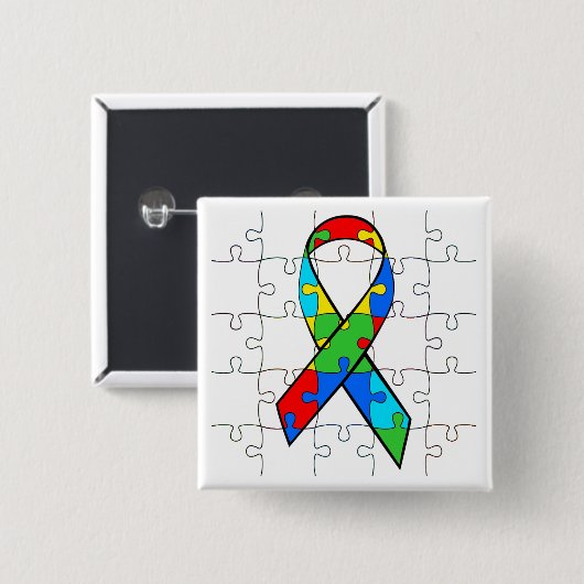 April is Autism Awareness Button (Voorkant /achterkant)