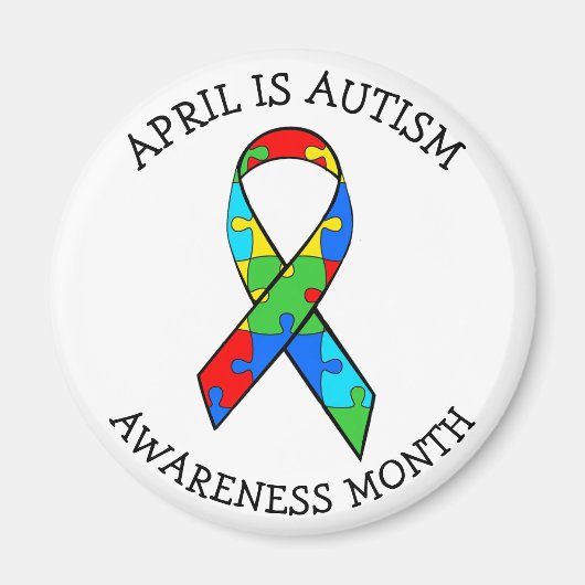 April is Autism Awareness Maand Magneet (Voorkant)