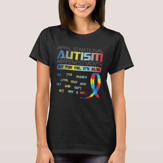 April is Autism Awareness Maand T-shirt (Voorkant)