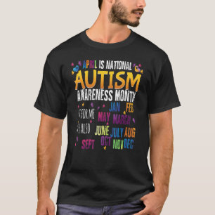 April is de nationale maand van autisme voorlichti t-shirt