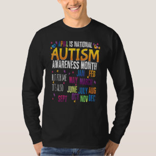 April is de nationale maand van autisme voorlichti t-shirt