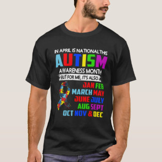 April is de Nationale Steun van de maand van de Be T-shirt