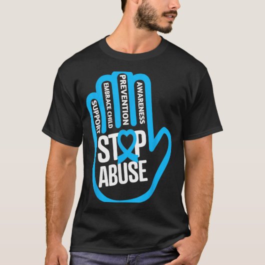 April is National Child Abuse Prevention Month T-shirt (Voorkant)