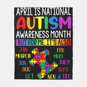 April is Nationale Autism Awareness Maand Kinder B Fleece Deken