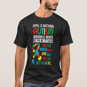 April Is Nationale Autisme Bewustzijnsmaand Vibran T-shirt