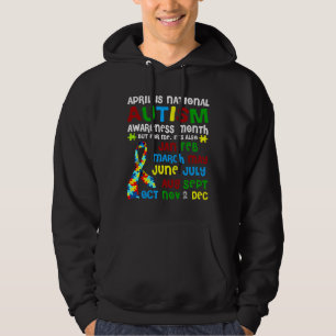 April is Nationale maand 1 maand van Autism Bewust Hoodie