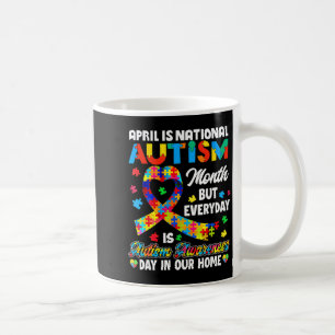 April is nationale maand van autisme bewustzijn on koffiemok