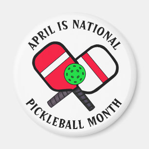 April is Nationale Pickleball-maand Magneet