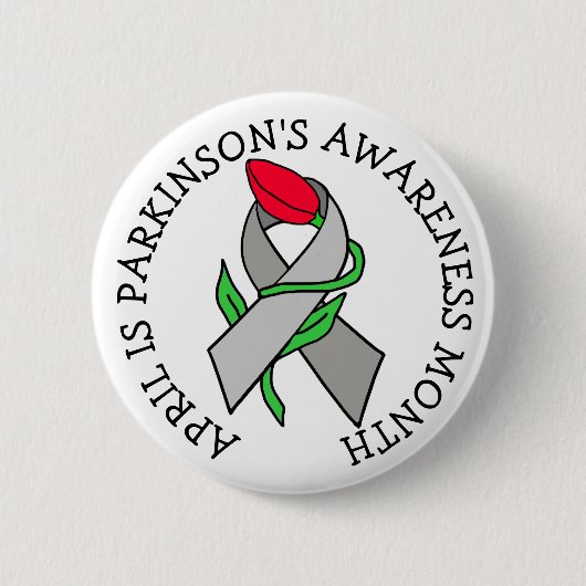 April is Parkinson's Awareness Month Button (Voorkant)