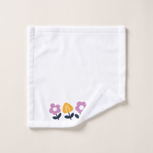 April knuffels en natte neuzen – Bloemen deel Bad Handdoek (Wasdoekje)