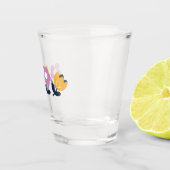 April knuffels en natte neuzen – Bloemen deel Shot Glas (Rechts)