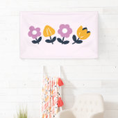 April knuffels en natte neuzen – Bloemen deel Spandoek (Insitu)