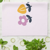 April knuffels en natte neuzen – Bloemen deel Theedoek (Gevouwen)