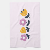 April knuffels en natte neuzen – Bloemen deel Theedoek (Verticaal)