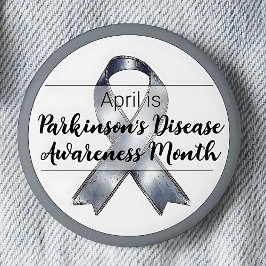April Parkinson's Disease Awareness Month Ronde Button 5,7 Cm