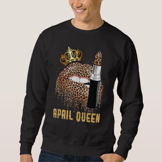 April Queen Leopard Lips Shirt April (Voorkant)