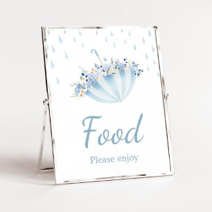 April Schauer Brengt Mei Bloemen Baby Shower Eten Poster