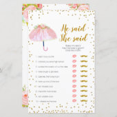 April Shower zei dat ze Kaart zei (Voorkant / Achterkant)