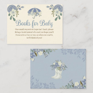 April Showers brengen de Boeken van de Bloemen van Informatiekaartje