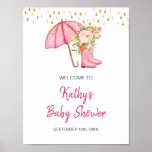 April Showers brengen May Flower Baby shower Welko Poster