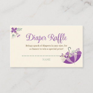 April Showers brengen modebloemen diapraffle Informatiekaartje