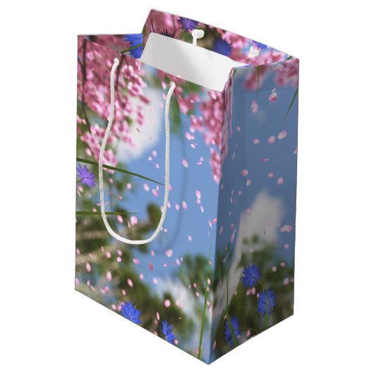 April Showers Gift Bag Medium Cadeauzakje (Achterkant Gekanteld)