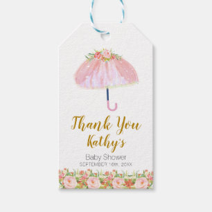 April Showers halen May Flowers Dank je label Cadeaulabel