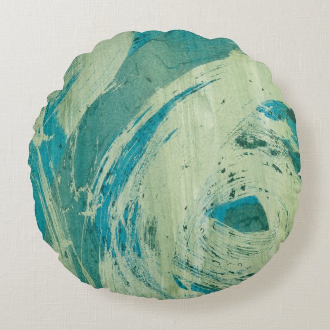 April Showers II Rond Kussen (Voorkant)