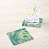 April Showers II Vierkante Kartonnen Onderzetter (Insitu)