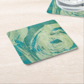 April Showers II Vierkante Kartonnen Onderzetter (Schuin)