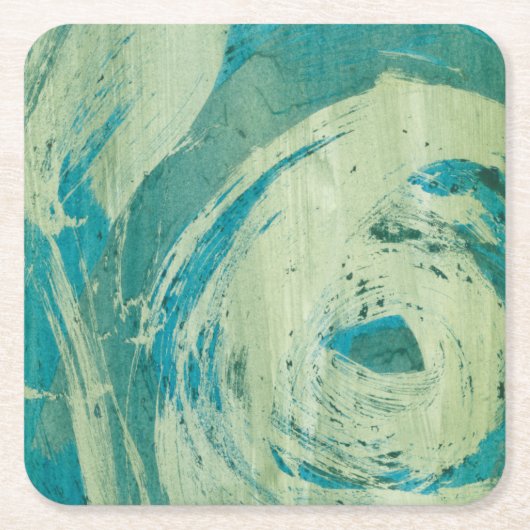 April Showers II Vierkante Kartonnen Onderzetter (Voorkant)