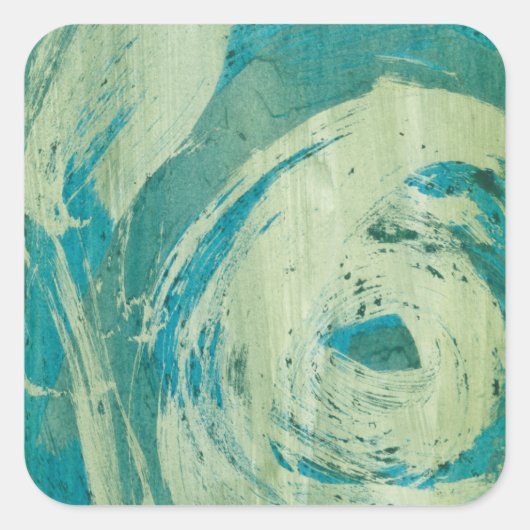 April Showers II Vierkante Sticker (Voorkant)