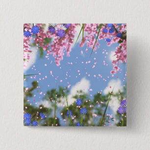 April Showers Knop Vierkante Button 5,1 Cm