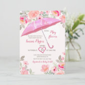 April Showers Paraplu Douche Kaart (Staand voorkant)