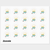 April Showers Ronde Sticker (Vel)