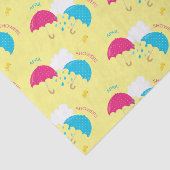 April Showers Twin Umbrellas Tissuepapier (Detail)