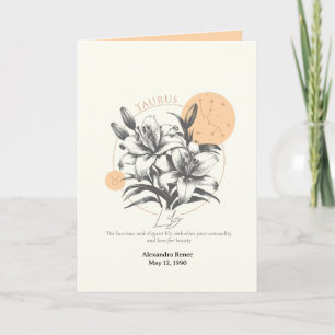 April tot mei Geboorte Bloem Aangepaste Verjaardag Kaart