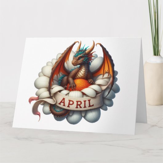 April Verjaardag Kaart (Voorkant)