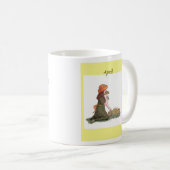 April verjaarsteenmok koffiemok (Voorkant rechts)