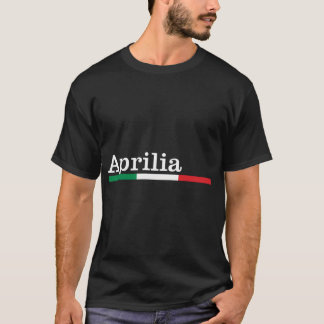 Aprilia Cittã Italiana Bandiera Italia Maglietta T-shirt