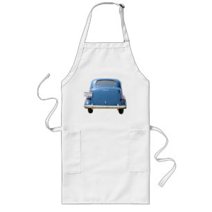 Apron,  1940s Chevy Apron (lange stijl) Lang Schort