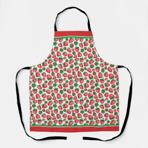 Apron aardbeien schort