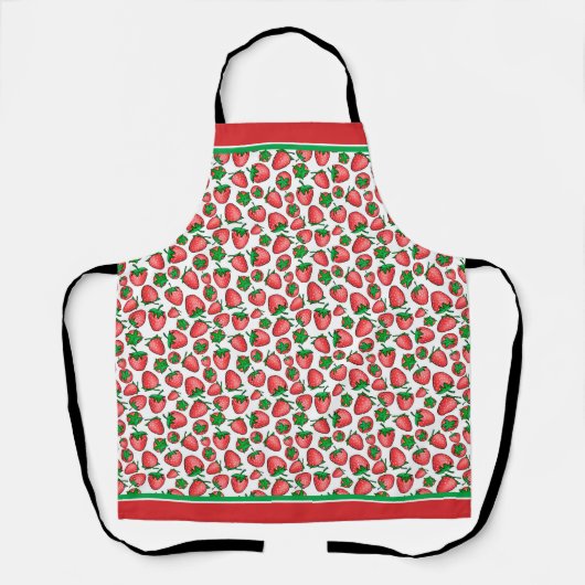 Apron aardbeien schort (Voorkant)