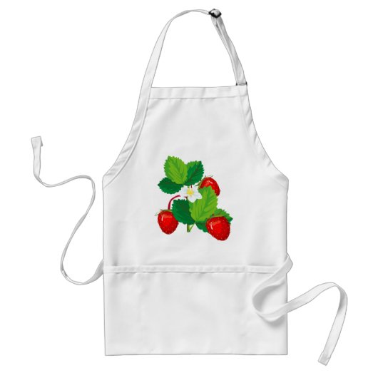 Apron aardbeien standaard schort (Voorkant)