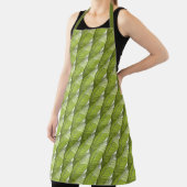 Apron (ao) - Green Feather Shapes in het gesneden  Schort (Insitu)
